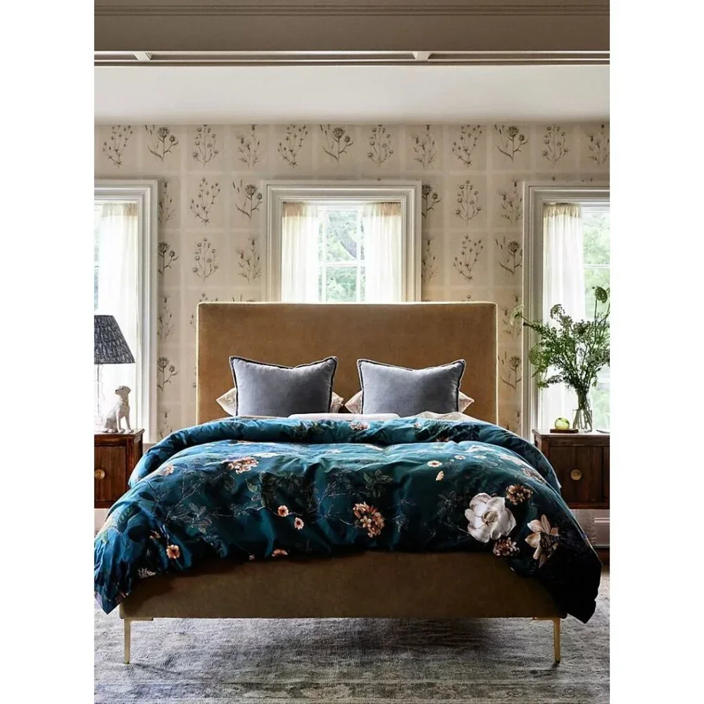 Anthropologie Henrik Organic Sateen King Duvet Cover